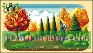 applying mulch safely around plants