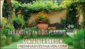 arranging and displaying your container garden