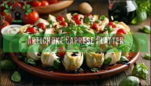 artichoke caprese platter