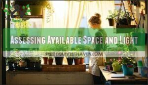 assessing available space and light