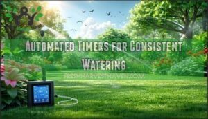 automated timers for consistent watering