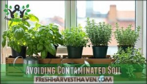 avoiding contaminated soil