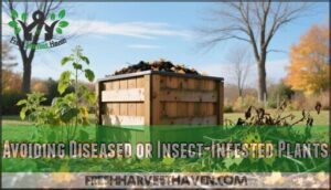 avoiding diseased or insect-infested plants