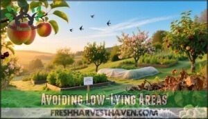 avoiding low-lying areas