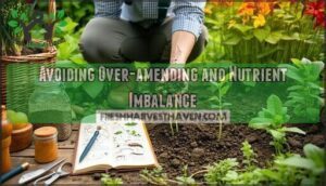 avoiding over-amending and nutrient imbalance
