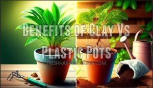 benefits of clay vs plastic pots