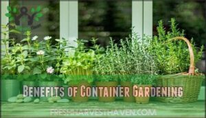 benefits of container gardening