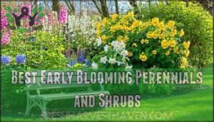 best early blooming perennials and shrubs