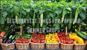 best harvest times for popular summer crops