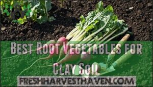 best root vegetables for clay soil