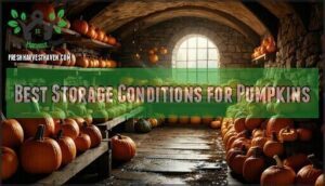 best storage conditions for pumpkins