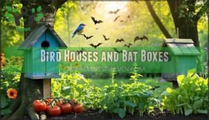 bird houses and bat boxes