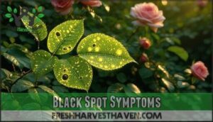 black spot symptoms