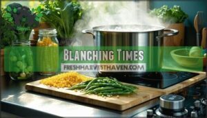 blanching times