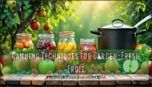 canning techniques for garden-fresh fruit