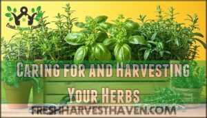 caring for and harvesting your herbs