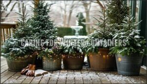 caring for winter containers