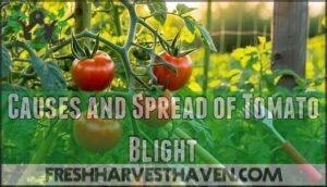 causes and spread of tomato blight