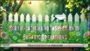 certification and inspection of organic operations