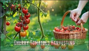 cherry tomatoes harvesting
