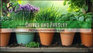 chives and parsley