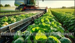 choosing and calibrating harvesting equipment