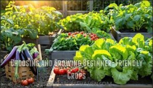 choosing and growing beginner-friendly crops