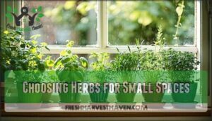 choosing herbs for small spaces