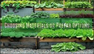 choosing materials or prefab options