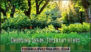 choosing shade-tolerant herbs