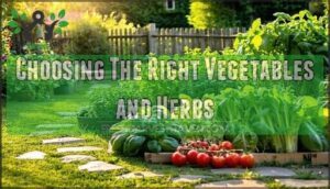 choosing the right vegetables and herbs