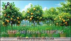 citrus and passion fruit options