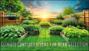 climate considerations for herb selection
