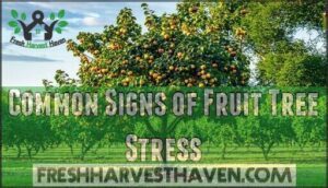 common signs of fruit tree stress