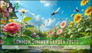 common summer garden pests