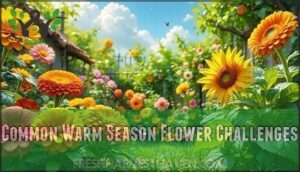 common warm season flower challenges