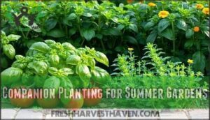 companion planting for summer gardens