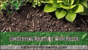 conserving moisture with mulch