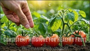 consistent moisture for healthy fruit