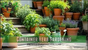 container herb gardening