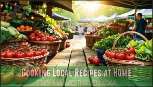 cooking local recipes at home