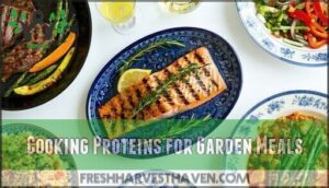 cooking proteins for garden meals