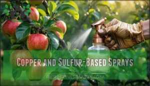 copper and sulfur-based sprays copper and sulfur-based sprays