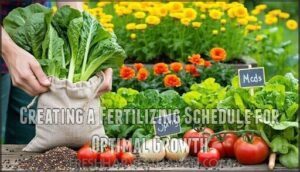 creating a fertilizing schedule for optimal growth
