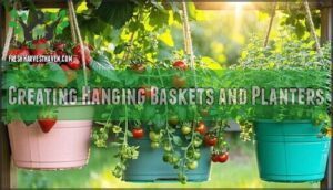 creating hanging baskets and planters