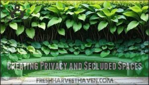 creating privacy and secluded spaces