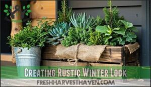 creating rustic winter look
