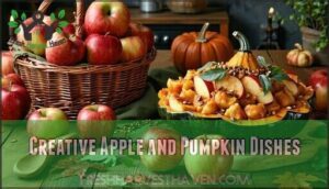 creative apple and pumpkin dishes