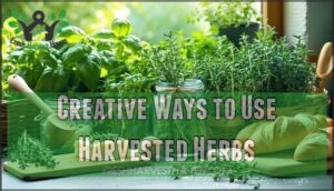 creative ways to use harvested herbs