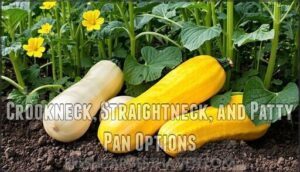 crookneck, straightneck, and patty pan options